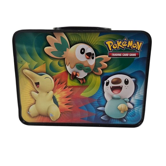 Pokemon Arceus Collectible Tin Lunch Box Stickers Coin 3 Foil Cards Spring 2022 - Picture 6 of 16